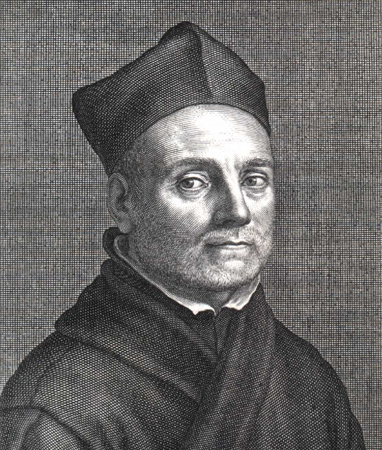 Portrait of Kircher at age 53 from Mundus Subterraneus (1664).