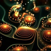 Chaos in process: Whirling Fluorescent Wind